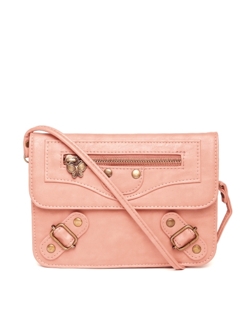

Butterflies Peach-Coloured Sling Bag