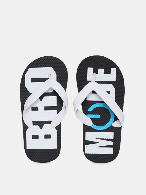 

The Childrens Place Boys White & Black Printed Thong Flip-Flops