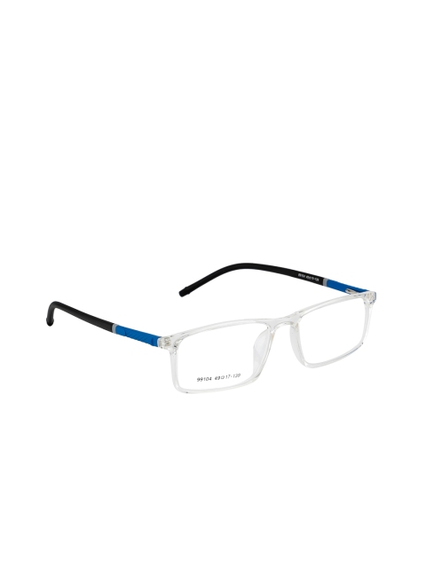 

Gold Berg Unisex Transparent & Blue Solid Full Rim Rectangle Frames