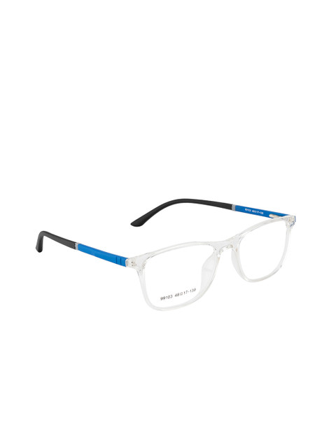 

Gold Berg Unisex Transparent & Blue Colourblocked Full Rim Wayfarer Frames