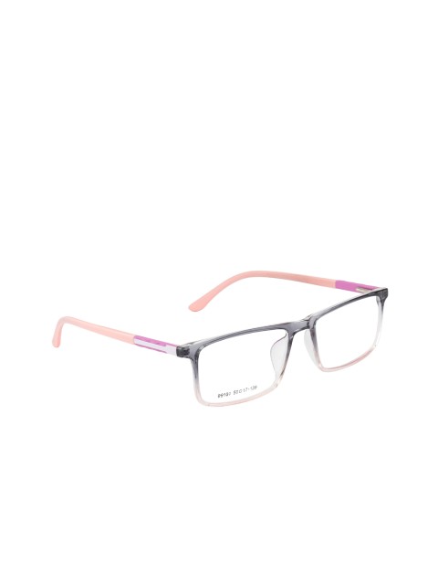 

Gold Berg Unisex Pink & Black Solid Full Rim Rectangle Frames GB-99101