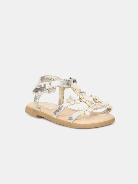 

The Childrens Place Girls Silver-Toned Sandals