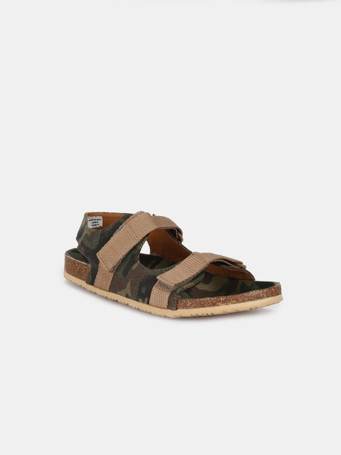 

The Childrens Place Boys Brown & Green Camouflage Sports Sandals