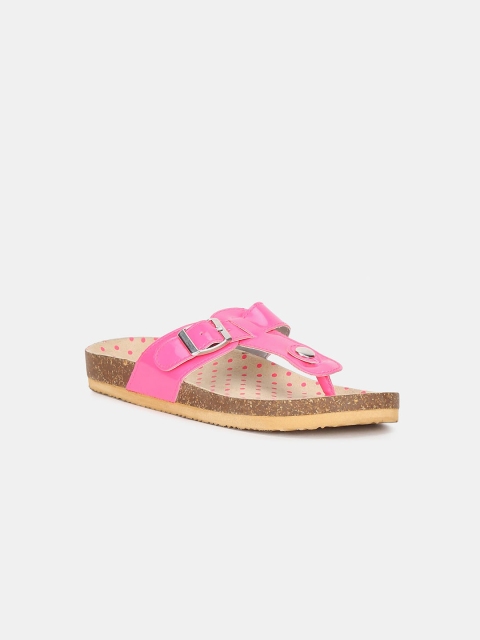 

The Childrens Place Girls Pink Solid Open Toe Flats