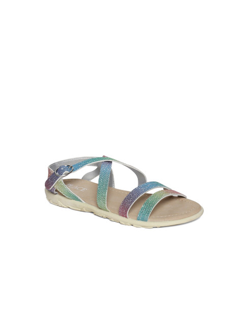 

The Childrens Place Girls Multicoloured Comfort Sandals, Multi