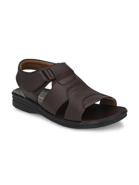 

BUCIK Men Coffee Brown Comfort Sandals