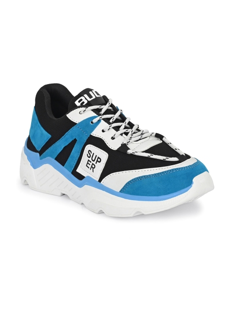 

BUCIK Men Blue & White Mesh Running Shoes