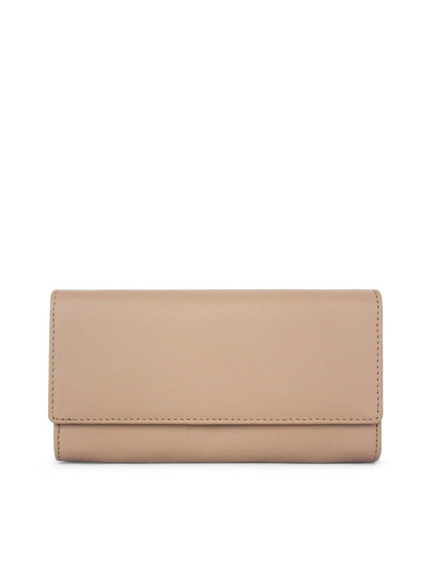 

NAPPADORI Vault Wallet Beige Leather with Two Folds for Women