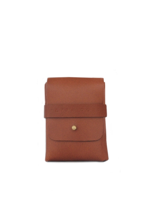 

NAPPADORI Sapper Pod Tan Leather Unisex Card Holder