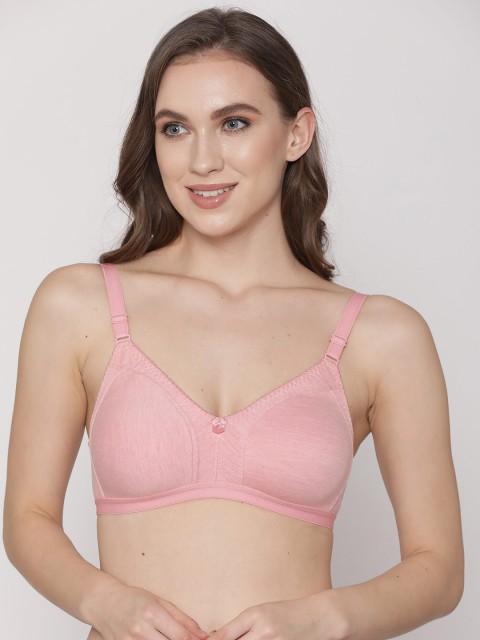 

Kalyani Pink Solid Non-Wired Non Padded T-shirt Bra