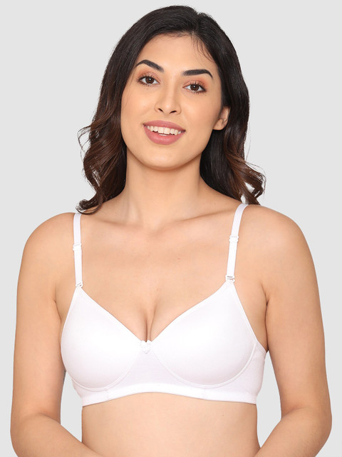 

Kalyani White Solid Non-Wired Lightly Padded T-shirt Bra 18097