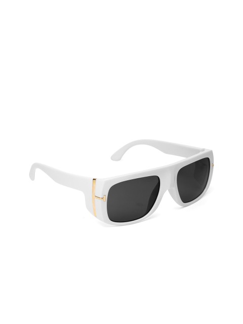 

FUZOKU Men Black Lens & White Sports Sunglasses with UV Protected Lens FZKSS2020SG0152