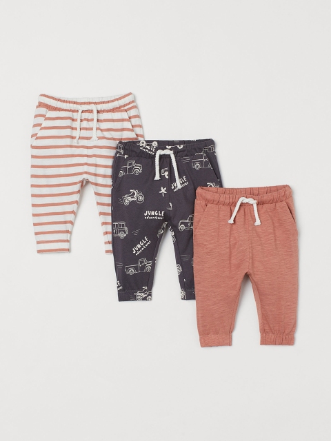 

H&M Boys 3-Pack Cotton Trousers, Multi