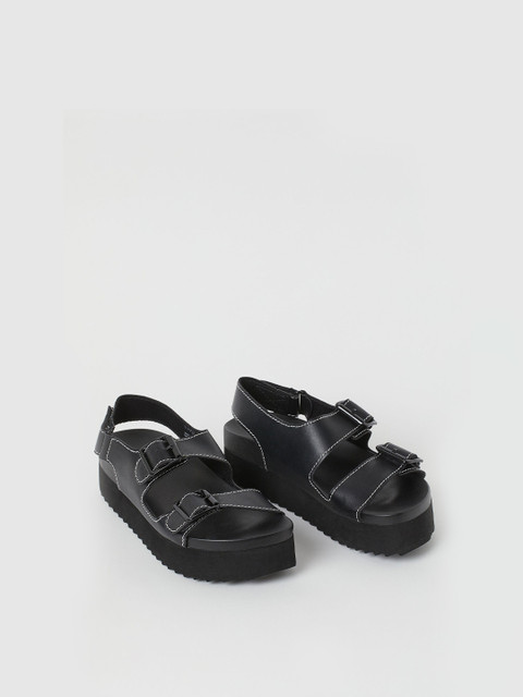 

H&M Women Black Platform Sandals