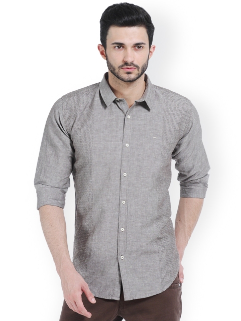 

Basics Brown Slim Fit Casual Shirt