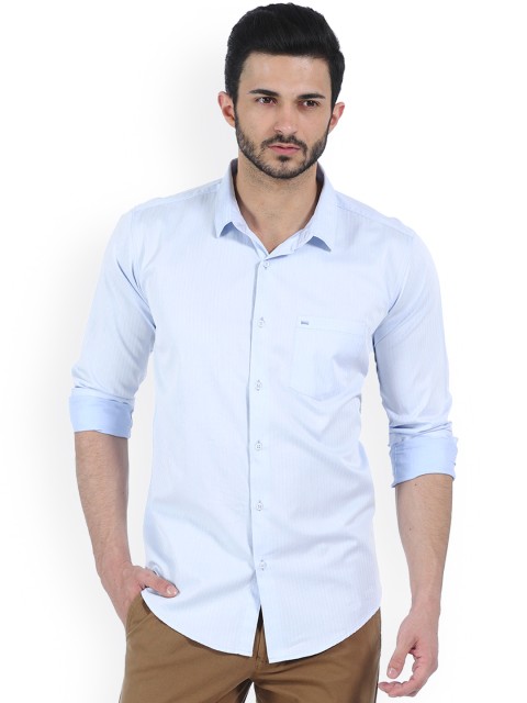 

Basics Blue Slim Fit Casual Shirt