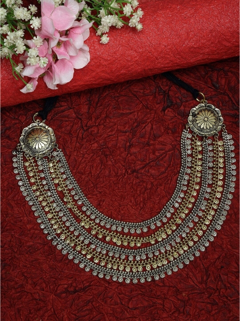 

Moedbuille Gold-Plated & Silver-Toned Layered Necklace