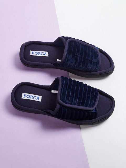 

Forca Men Navy Blue Solid Room Slippers