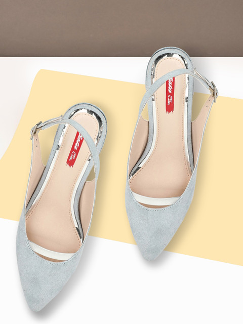 

Bata Women Blue Solid Pumps