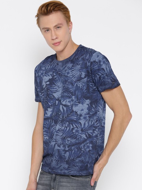 

Pepe Jeans Men Blue Printed T-Shirt