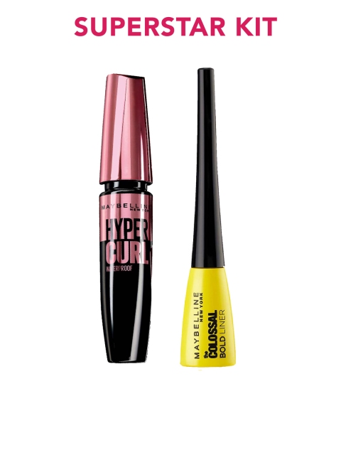 

Maybelline Set of Hypercurl Masacara & Colossal Bold Liner, Black