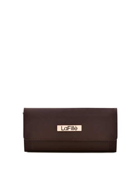 

LaFille Women Brown Textured Envelope