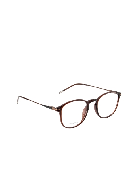 

Ted Smith Unisex Brown Solid Full Rim Oval Frames TS-KO010
