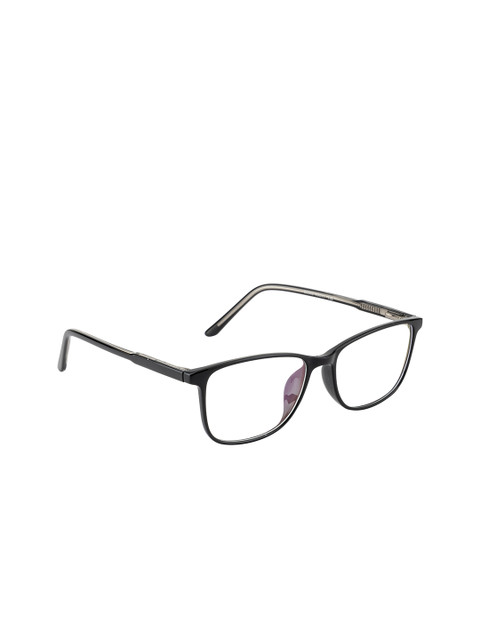 

Ted Smith Unisex Black Solid Full Rim Rectangle Frames TS-86302