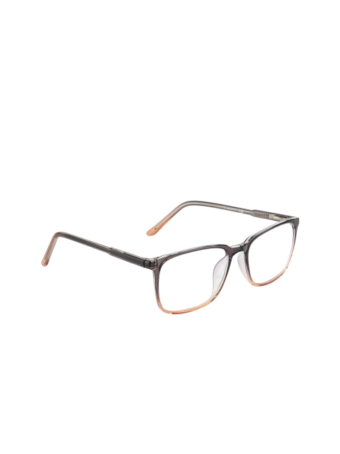 

Ted Smith Unisex Black & Grey Solid Full Rim Rectangle Frames TS-KO001