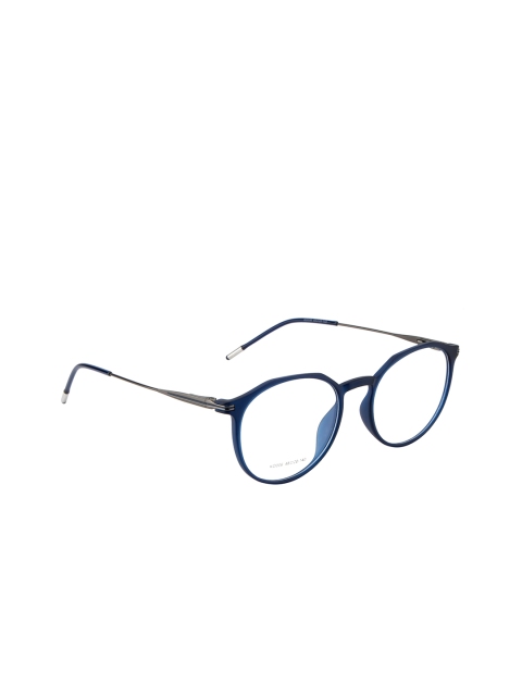 

Ted Smith Unisex Blue & Grey Solid Full Rim Round Frames TS-KO006_BLU