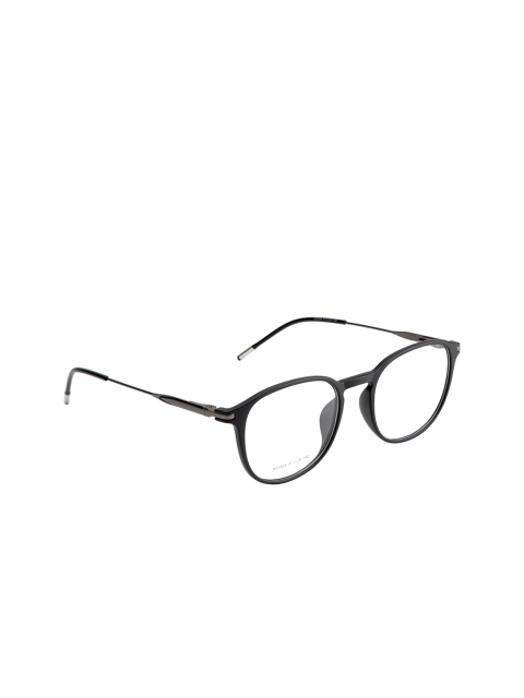 

Ted Smith Unisex Black Solid Full Rim Oval Frames TS-KO004_M.BLK