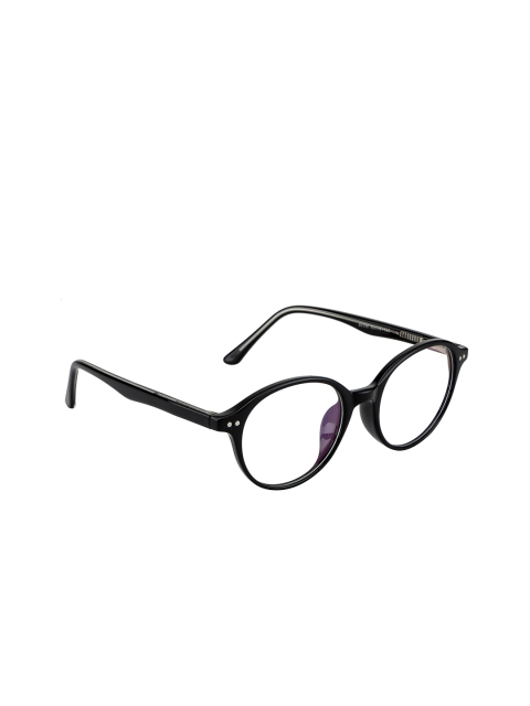 

Ted Smith Unisex Black Solid Full Rim Round Frames TS-86306_BLK