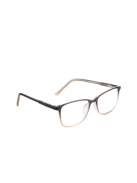 

Ted Smith Unisex Black & Peach-Coloured Solid Full Rim Rectangle Frames TS-86302_C-GRY