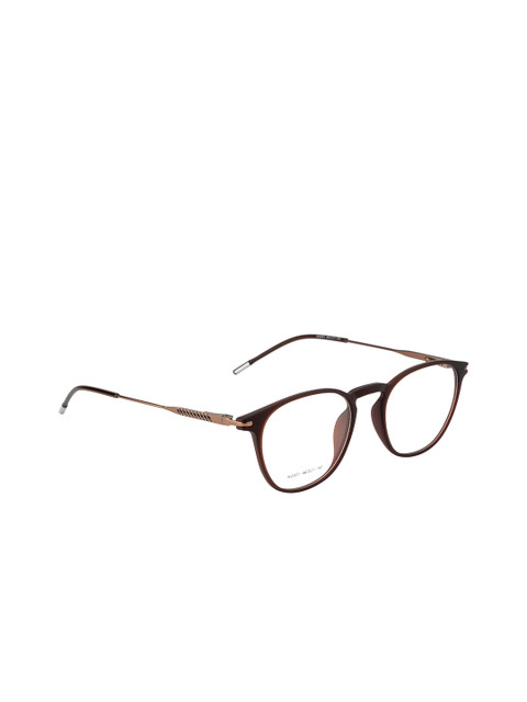 

Ted Smith Unisex Brown Solid Full Rim Oval Frames TS-KO001