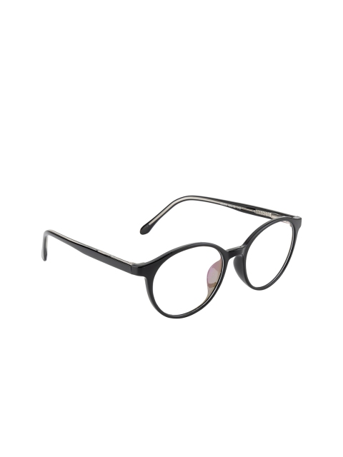 

Ted Smith Unisex Black Solid Full Rim Oval Frames TS-86309