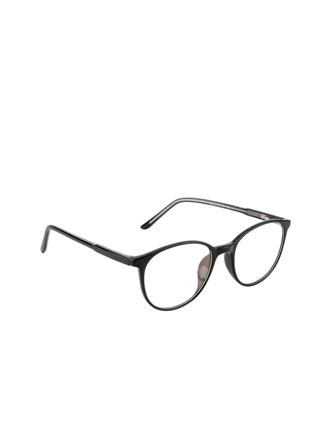 

Ted Smith Unisex Black Solid Full Rim Oval Frames TS-86308