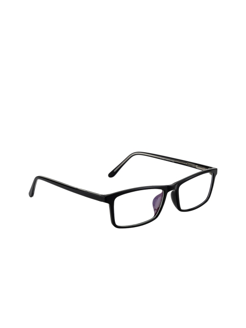 

Ted Smith Unisex Black Solid Full Rim Rectangle Frames TS-86304