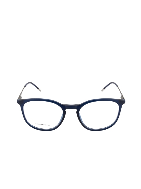 

Ted Smith Unisex Blue & Black Solid Full Rim Oval Frames TS-KO005