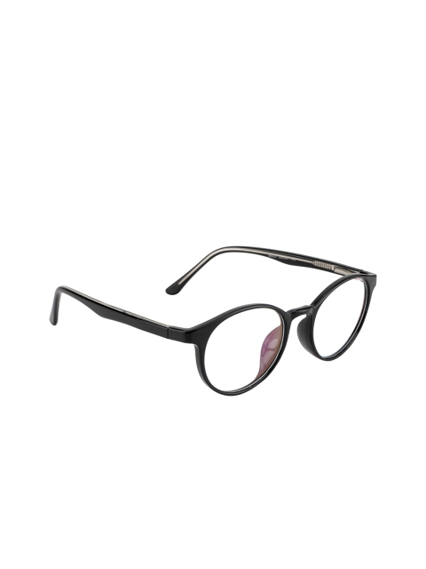 

Ted Smith Unisex Black Solid Full Rim Round Frames TS-86307_BLK