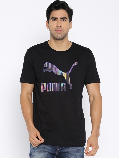 

PUMA Black Printed T-shirt