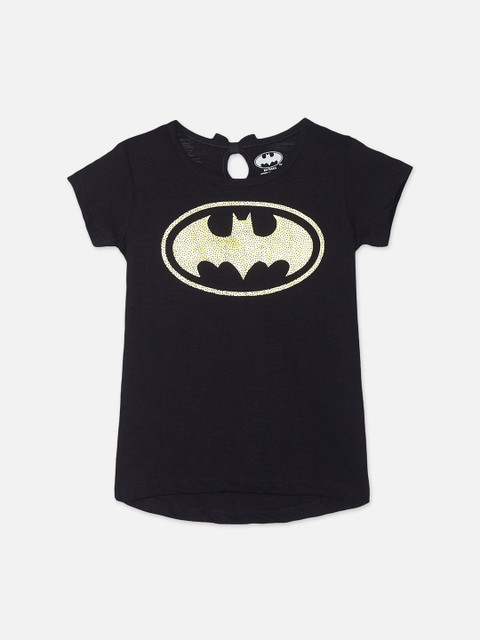 

Kids Ville Boys White Batman Printed Round Neck Pure Cotton T-shirt