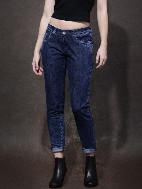 

Roadster Women Blue Skinny Fit Mid-Rise Clean Look Jeans