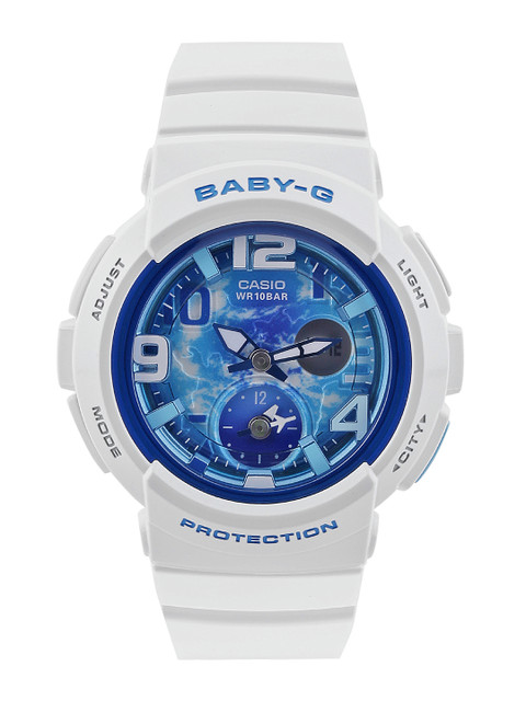 

CASIO Baby-G Women White Dial Round Line-Up Watch BGA-190GL-7BDR - BX058