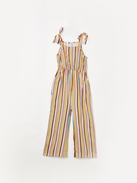 

Fame Forever by Lifestyle Girls Yellow & Pink Striped Jumpsuit