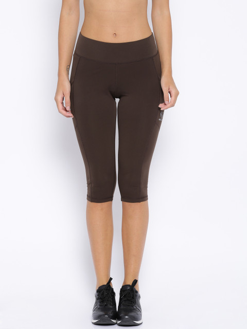 

Restless Brown Action Wear Capris