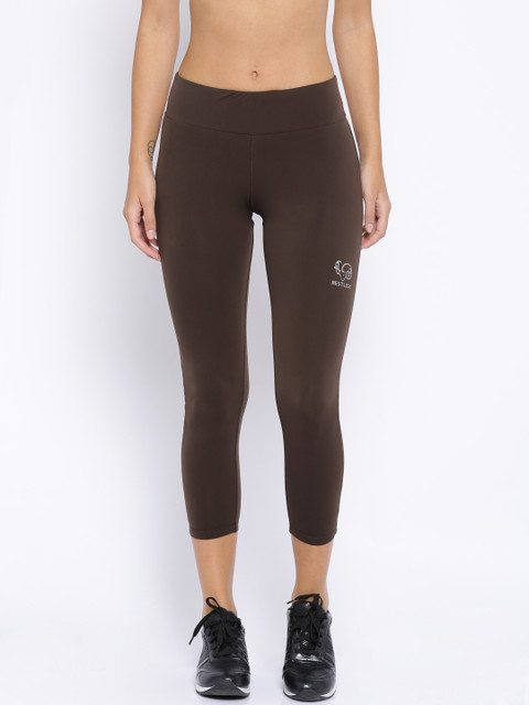 

Restless Brown Action Wear Capris