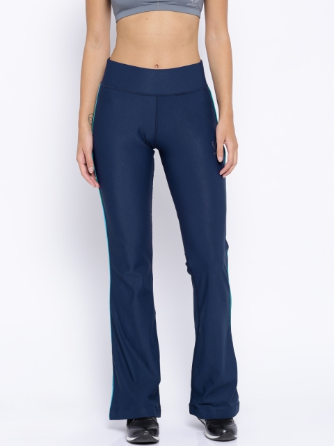 

Restless Women Navy Blue Solid Track Pants