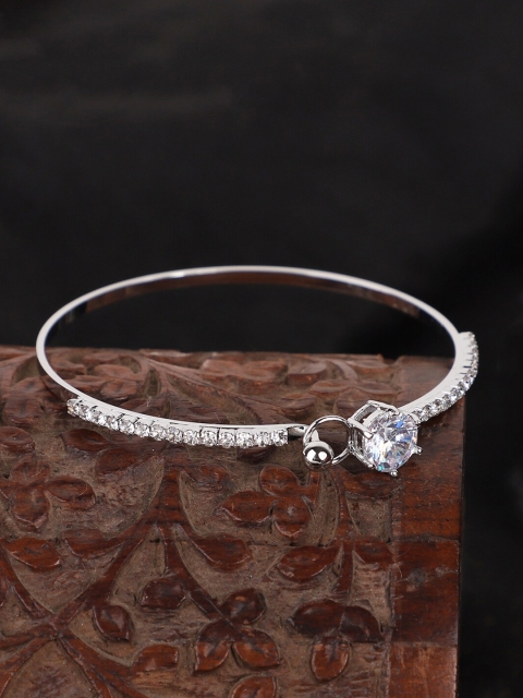 

ANIKAS CREATION Women Silver-Plated Handcrafted Bangle-Style Bracelet
