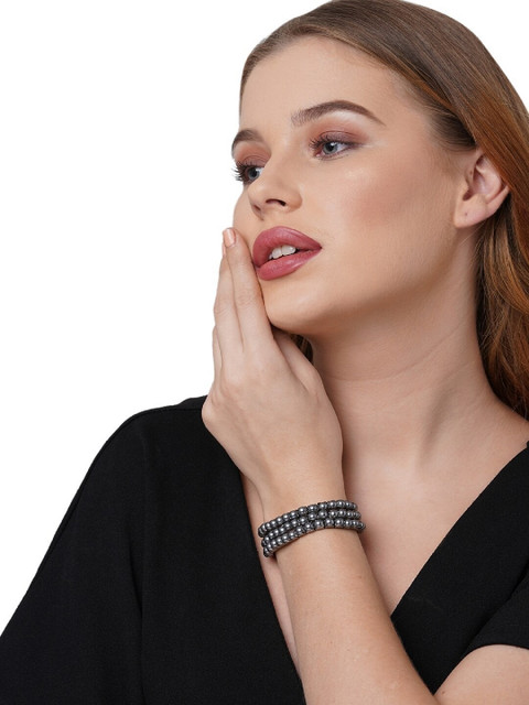 

ToniQ Set Of 3 Black Bracelet