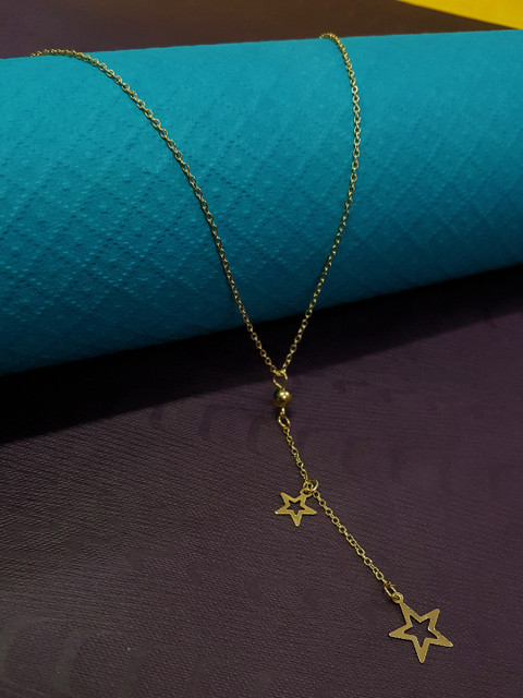 

OOMPH Gold-Plated Alloy Handcrafted Delicate Star Design Necklace